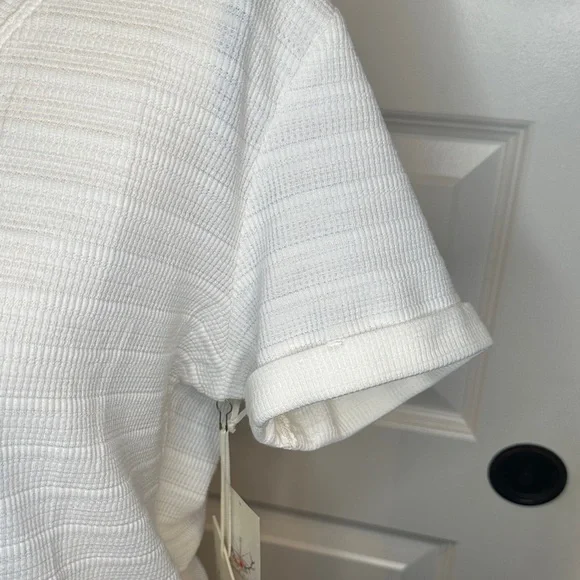 Classic White V-Neck Women's Tee - Picture 3 of 7